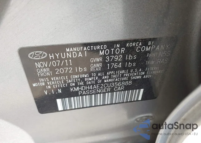 KMHDH4AE2CU356888: 44246478