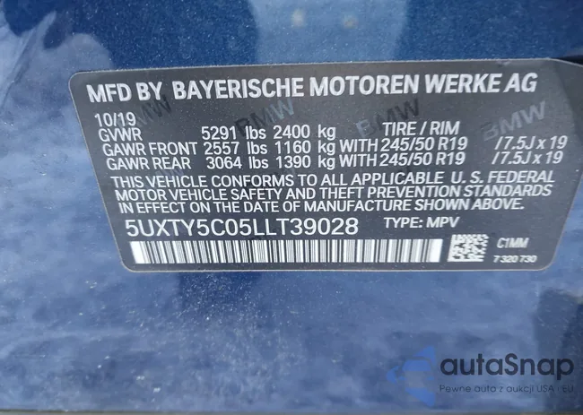 5UXTY5C05LLT39028: 44246495