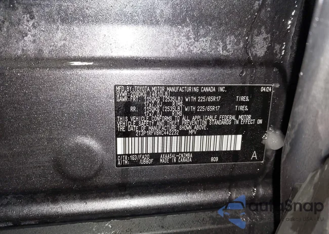 2T3P1RFV8RC442232: 44246583