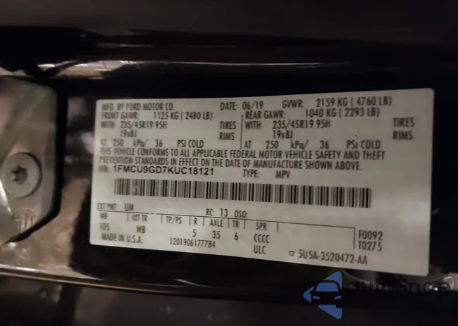 1FMCU9GD7KUC18121: 44246635