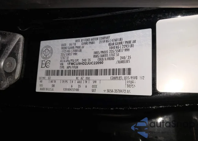 1FMCU9HD2JUC22090: 44246722