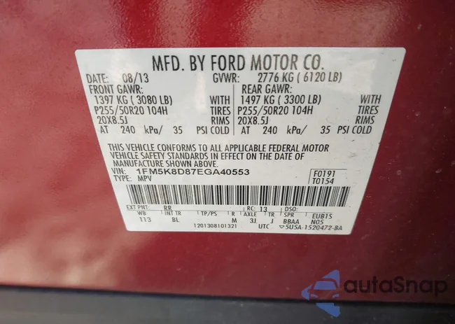 1FM5K8D87EGA40553: 44246766