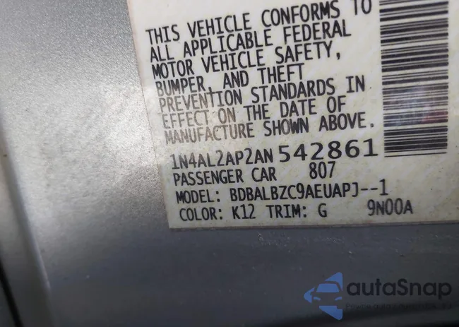 1N4AL2AP2AN542861: 44246769