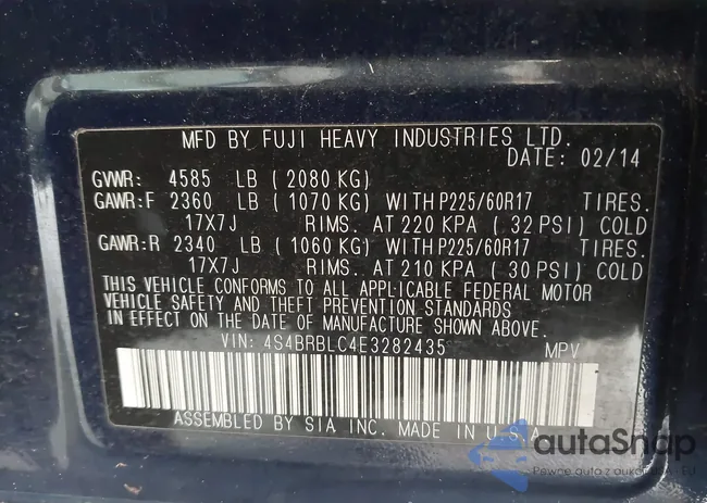 4S4BRBLC4E3282435: 44246772