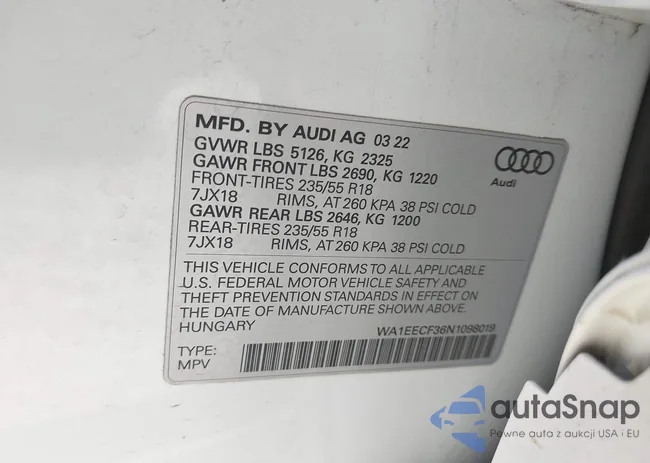 WA1EECF36N1098019: 44246779