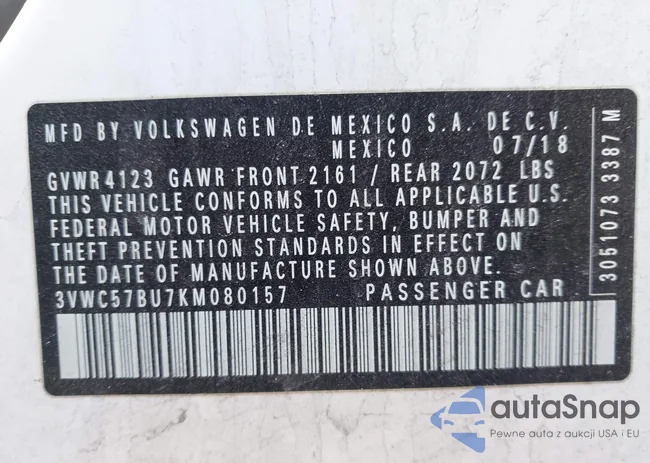 3VWC57BU7KM080157: 44246814