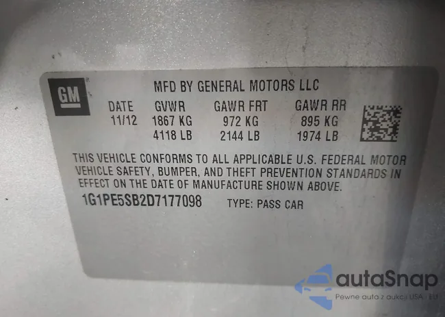 1G1PE5SB2D7177098: 44245863