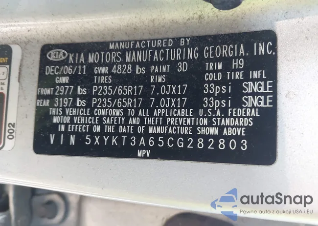 5XYKT3A65CG282803: 44246033