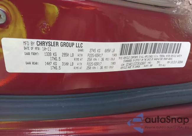 2C4RC1CG7CR163607: 44246123