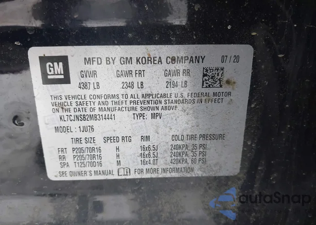 KL7CJNSB2MB314441: 44247337