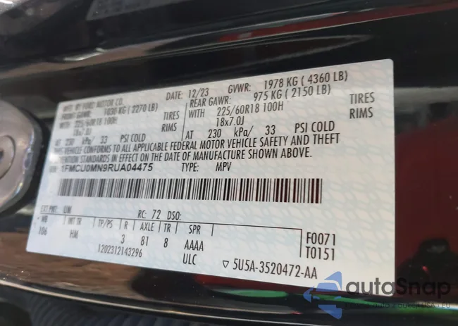 1FMCU0MN9RUA04475: 44247528