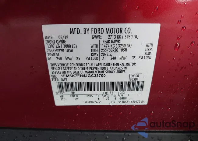 1FM5K7FH4JGC33700: 44247781