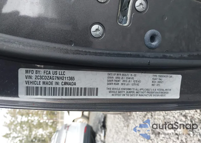 2C3CDZAG7NH211365: 44246909