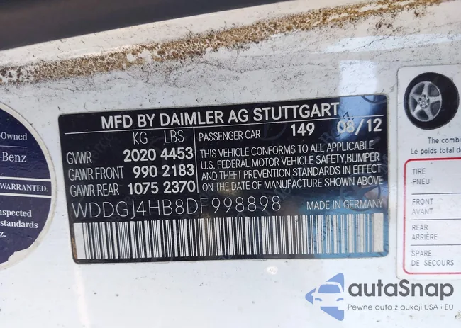 WDDGJ4HB8DF998898: 44246950