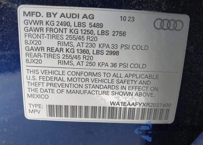 WA1EAAFYXR2037400: 44247080