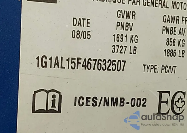 1G1AL15F467632507: 44247089