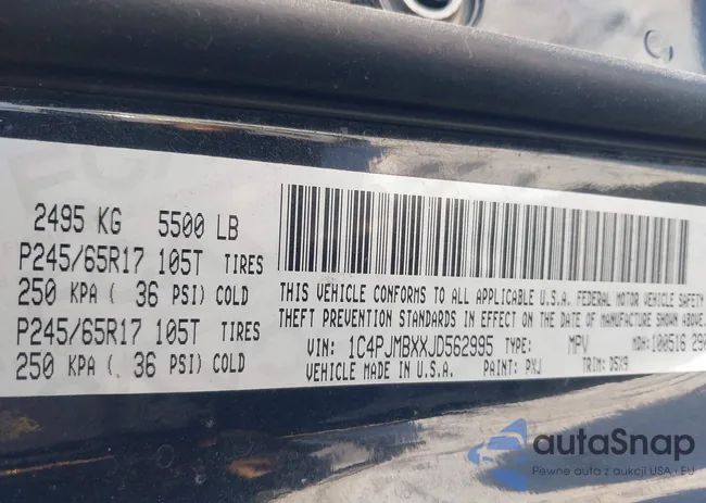 1C4PJMBXXJD562995: 44247111