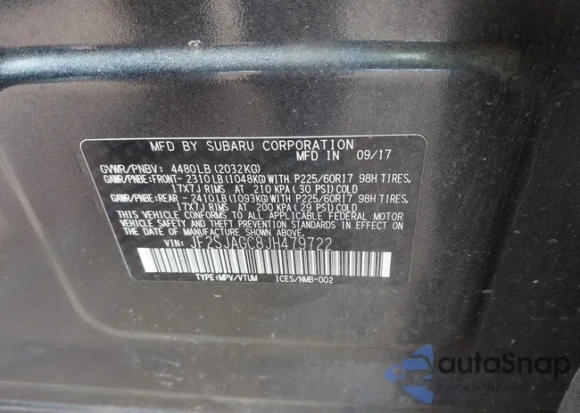 JF2SJAGC8JH479722: 44247227