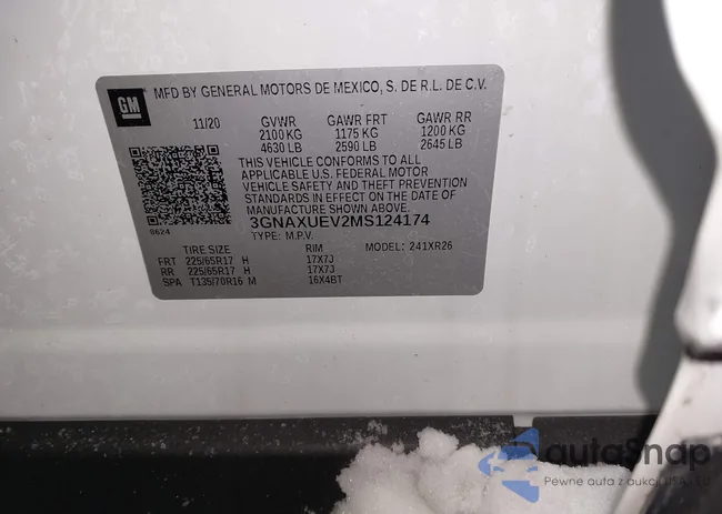 3GNAXUEV2MS124174: 44248273