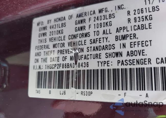 1HGCP2F86BA058436: 44248614