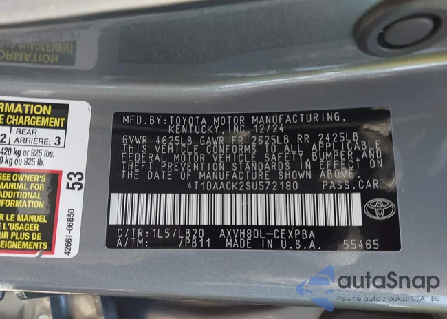 4T1DAACK2SU572180: 44248629