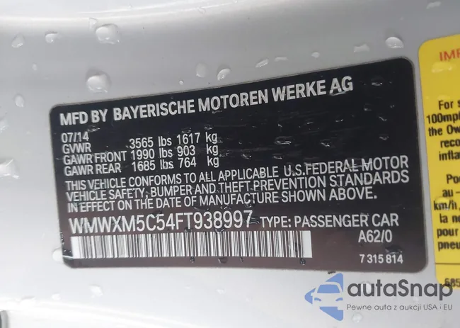 WMWXM5C54FT938997: 44248681