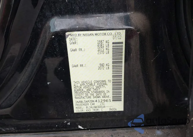 1N4BL3AP2DN412965: 44248705