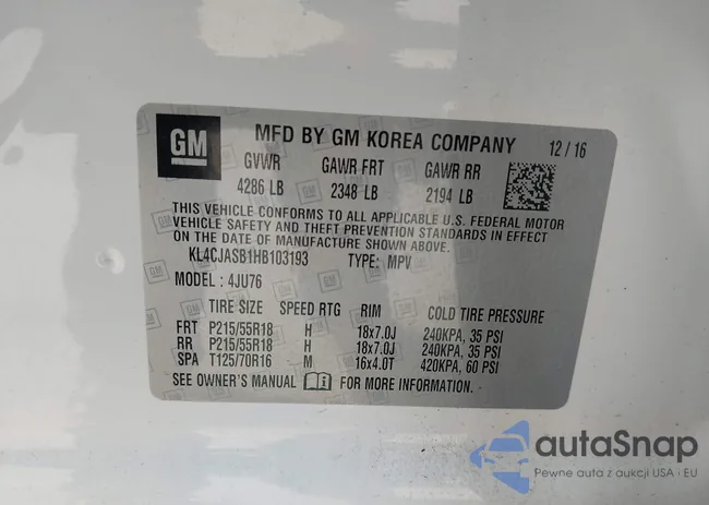 KL4CJASB1HB103193: 44248731