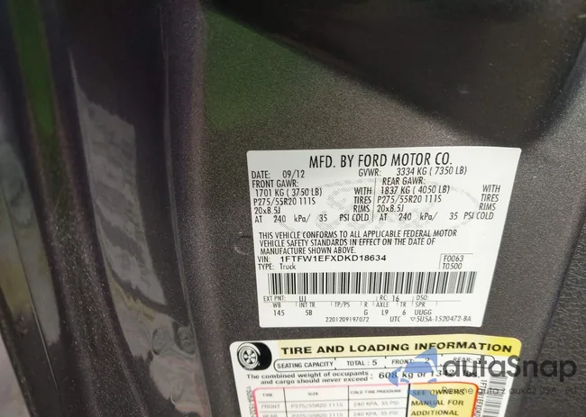 1FTFW1EFXDKD18634: 44248781