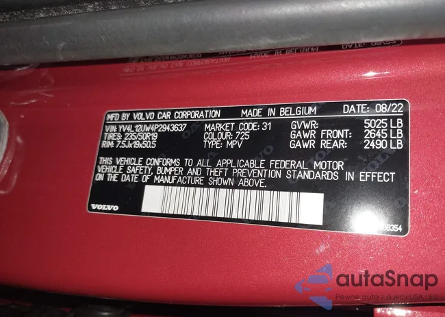 YV4L12UW4P2943637: 44247897