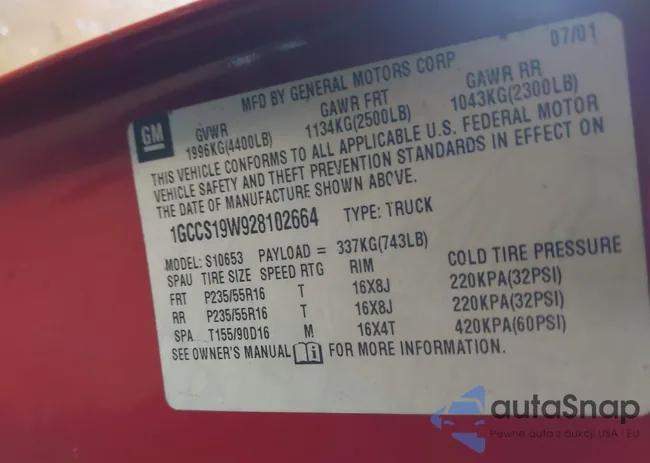 1GCCS19W928102664: 44247967