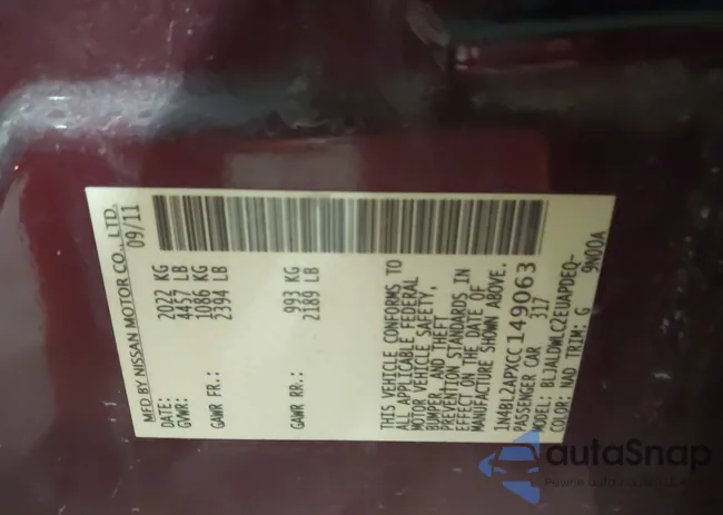 1N4BL2APXCC149063: 44248239