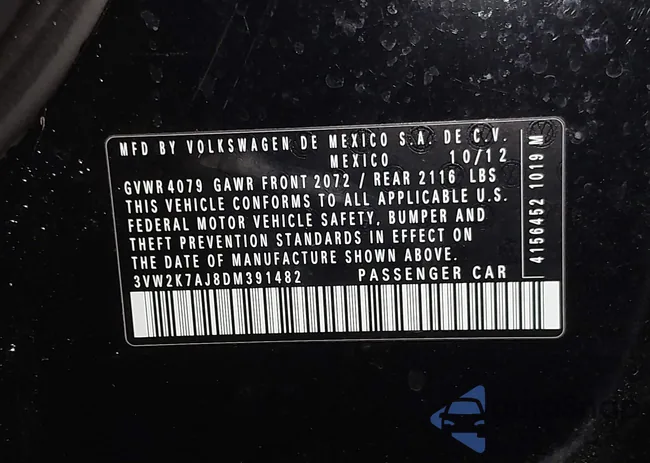 3VW2K7AJ8DM391482: 44249280