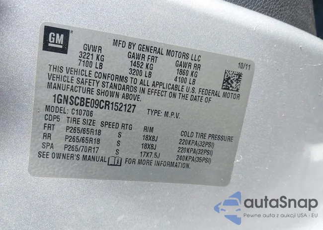 1GNSCBE09CR152127: 44249353