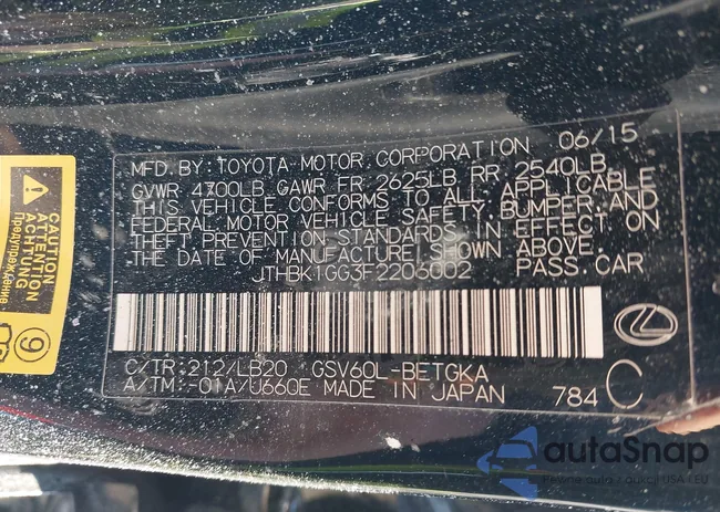 JTHBK1GG3F2206002: 44249521