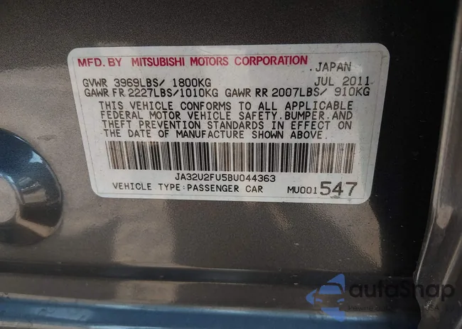 JA32U2FU5BU044363: 44249555