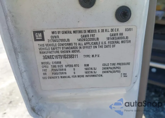 3GNEC16T91G238311: 44248913