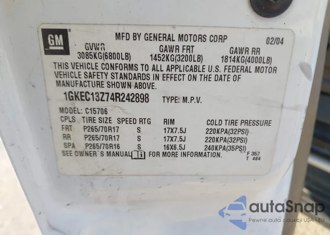 1GKEC13Z74R242898: 44248933