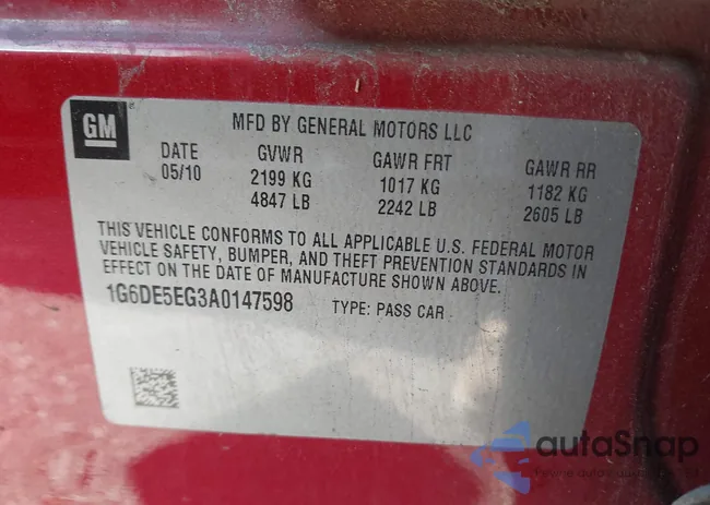 1G6DE5EG3A0147598: 44248936