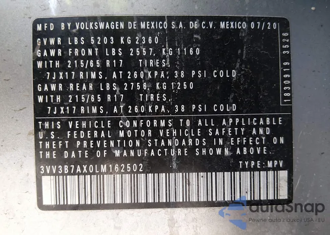 3VV3B7AX0LM162502: 44250488