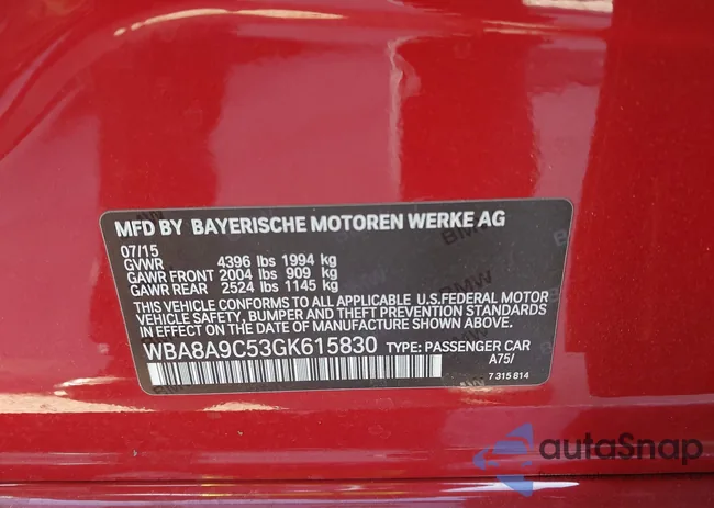 WBA8A9C53GK615830: 44250502