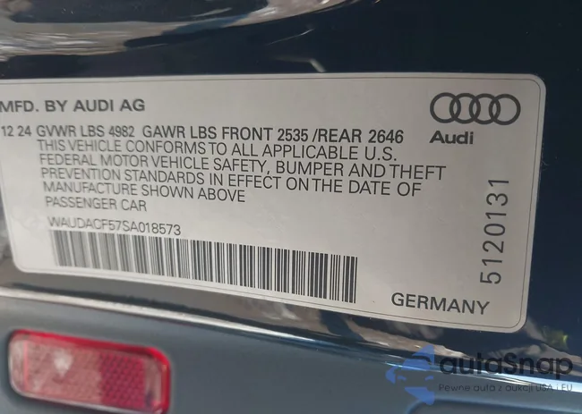 WAUDACF57SA018573: 44250577