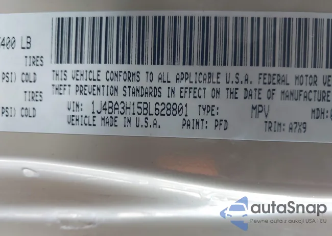 1J4BA3H15BL628801: 44250591