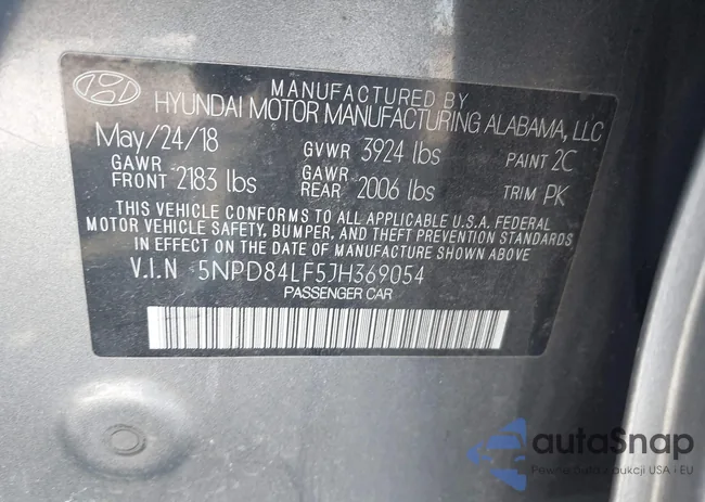 5NPD84LF5JH369054: 44250701