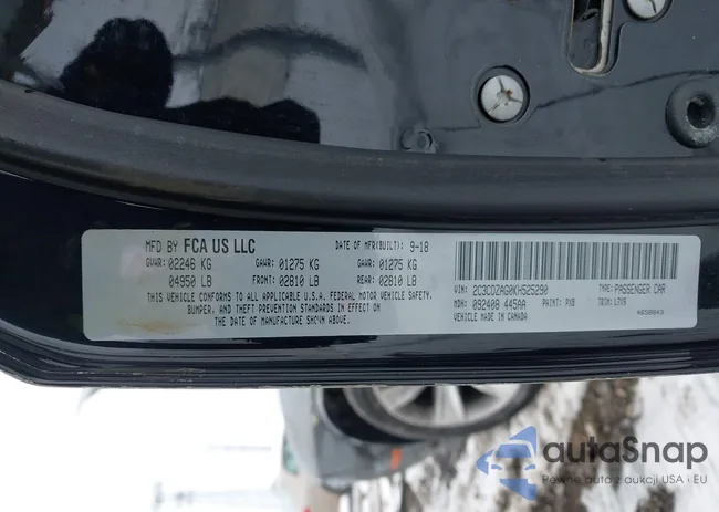 2C3CDZAG0KH525290: 44249840