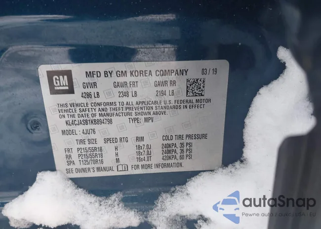 KL4CJASB1KB894798: 44249912