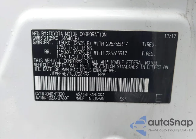 JTMBFREV9JJ728492: 44249952