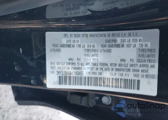 3MYDLBYV9HY149465: 44249989