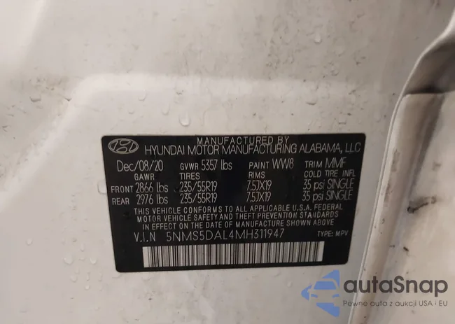 5NMS5DAL4MH311947: 44250063