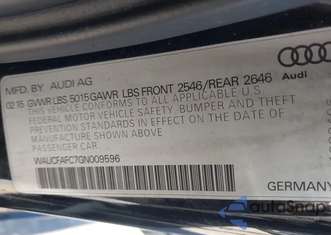 WAUCFAFC7GN009596: 44250095